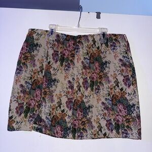 Wild Fable Multicolor Floral Mini Skirt